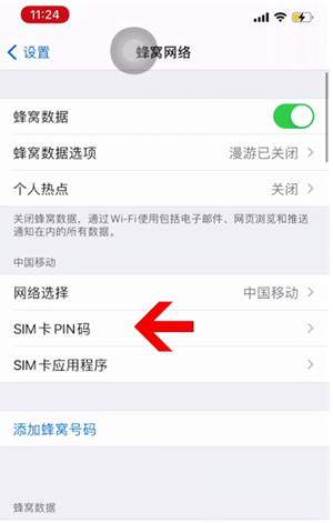 南县苹果14维修网分享如何给iPhone14的SIM卡设置密码 