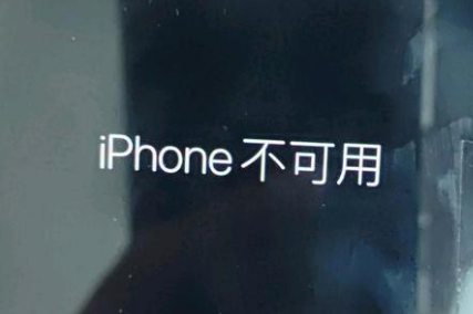 南县苹果服务网点分享锁屏界面显示“iPhone 不可用”如何解决 